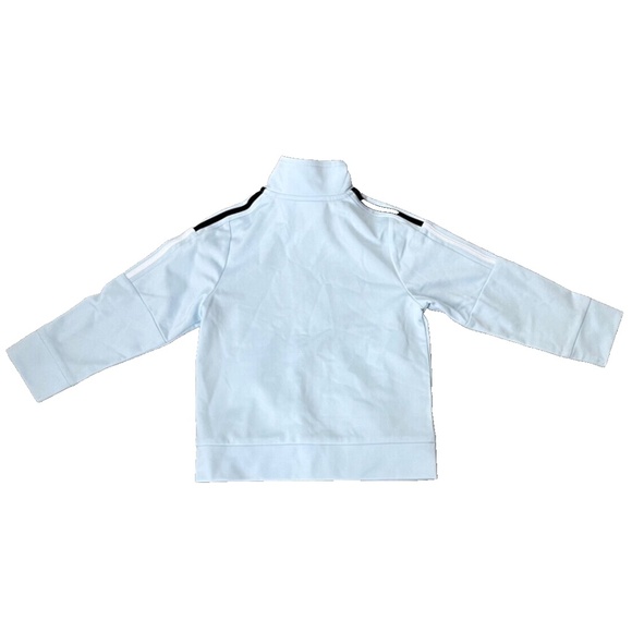 adidas Baby-Boys Zip Front Tricot Jacket , Light Blue/Black Size 24 Months - Picture 7 of 9